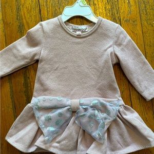 Baby halabaloo dress, size 12 months. Pink and silver.